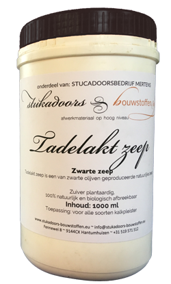 Tadelakt zeep (zwarte zeep)